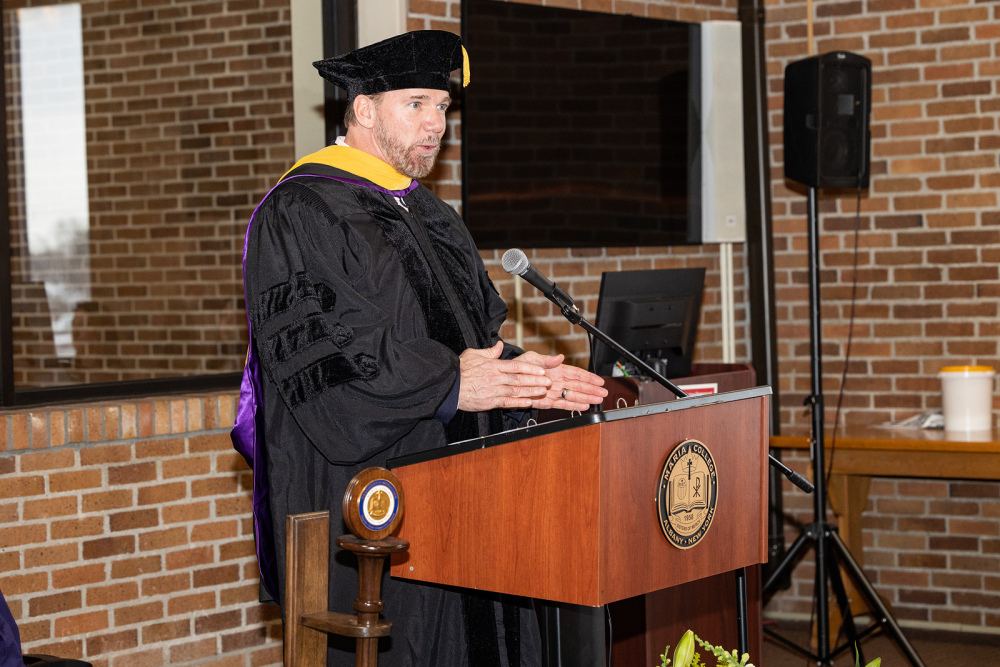 New student convocation at Maria College.